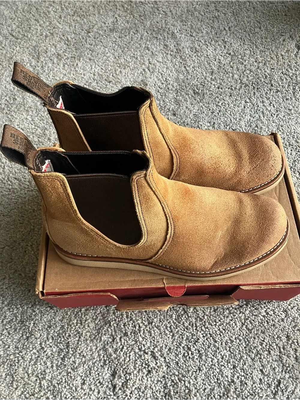 Red Wing Shoes suede upper